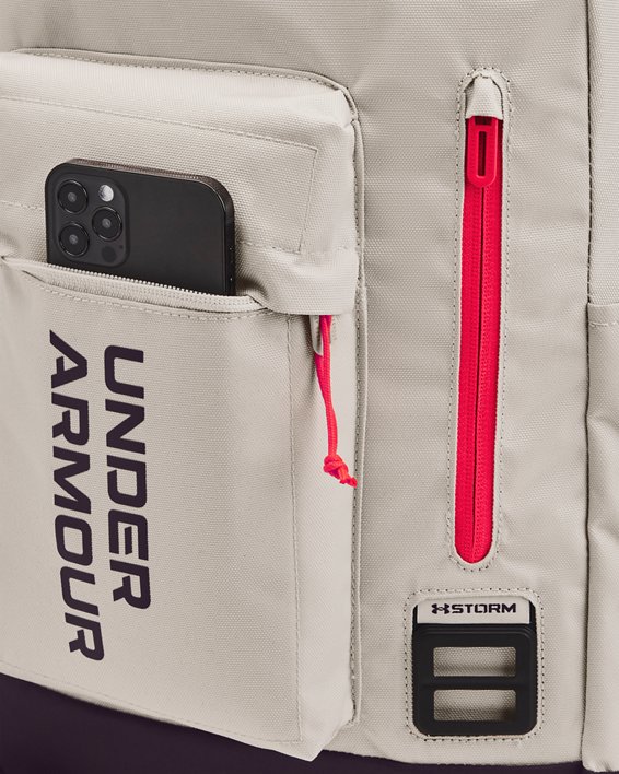 Unisex UA Halftime Backpack, Gray, pdpMainDesktop image number 2